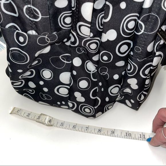 Trans by Jansport Circle/Polka-dot Black and White Backpack - Picture 4 of 12